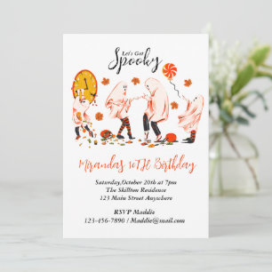 Lasst uns ein geiles Gespenst mit einem freundlich Einladung