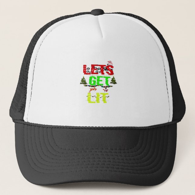Lasst uns ein klassisches, lustiges Retro bekommen Truckerkappe (Vorderseite)
