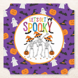 Lasst uns ein kurzes Halloween bekommen Untersetzer