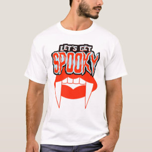 Lasst uns ein kurzes Vampirfangs Halloween-Design T-Shirt