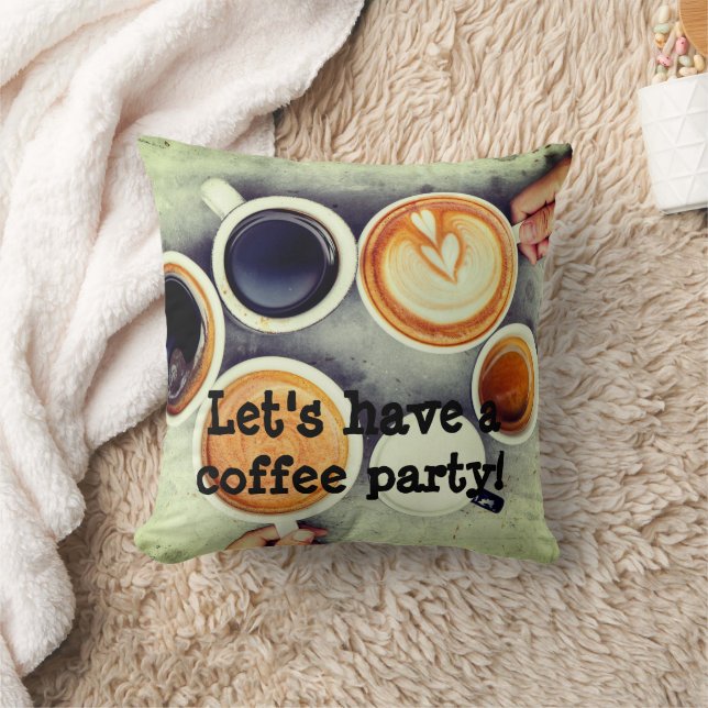 Lasst uns ein Party-Kissen trinken Kissen (Decke)