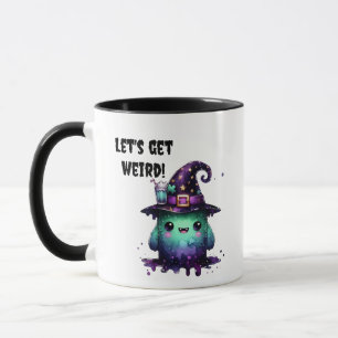 Lasst uns ein seltsames Halloween-Hexenmonster-Tas Tasse