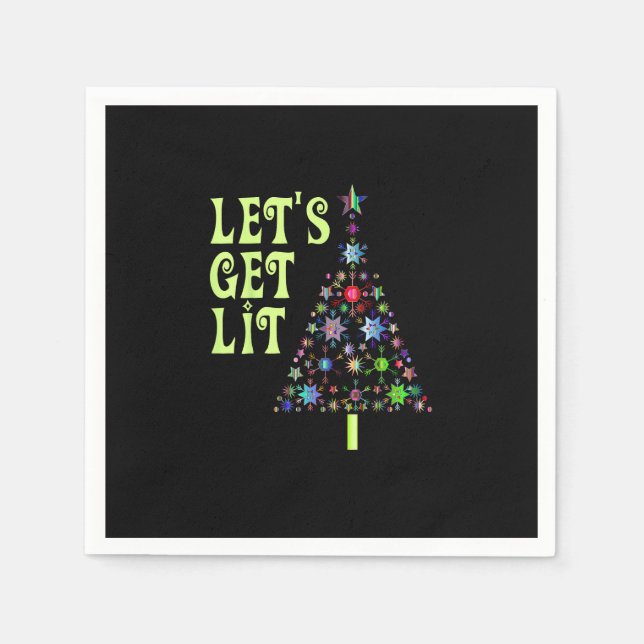 Lasst uns ein sonniges Weihnachtsfest machen Serviette (Vorderseite)