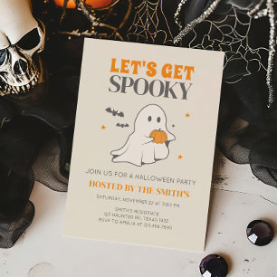 Lasst uns ein Spooky-Ghost-Halloween-Party bekomme Einladung