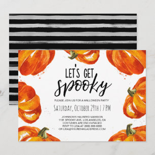 Lasst uns ein Spooky Halloween Pumpkin-Party bekom Einladung