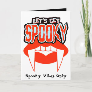 Lasst uns eine geile Vampire Fang Halloween-Karte Karte