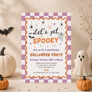 Lasst uns eine gruselige Halloween-Party-Einladung Einladung