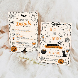 Lasst uns eine gruselige Halloween-Party feiern Einladung