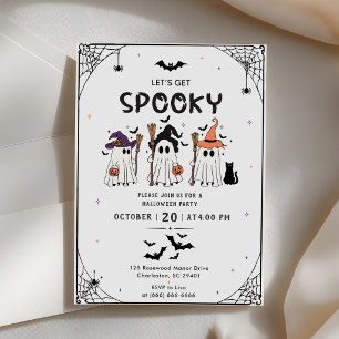 Lasst uns eine gruselige Halloween-Party feiern Einladung