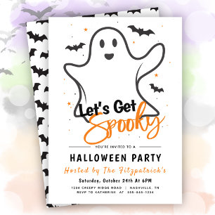 Lasst uns eine gruselige Halloween-Party feiern  Einladung