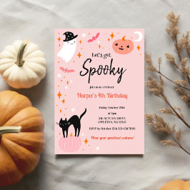 Lasst uns eine lustige Halloween-Geburtstagsparty Einladung