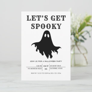 Lasst uns eine moderne, schicke Halloween-Party fe Einladung