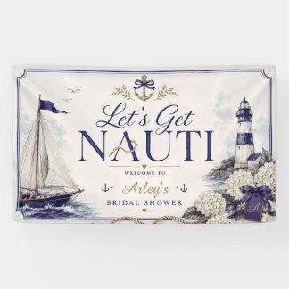Lasst uns eine nautische Brautparty feiern Banner
