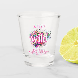 Lasst uns eine wilde Geparden-Junggesellinnenparty Schnapsglas