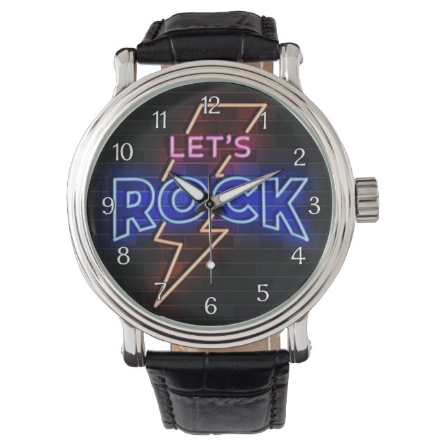 Lasst uns einen Blitzschlag schlagen Armbanduhr (Vorderseite)