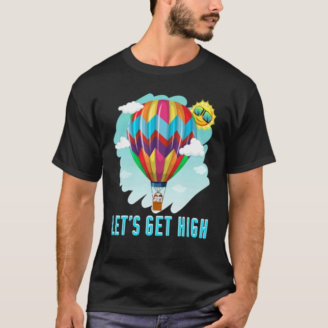 Lasst uns einen Heißluftballon für das Reiten von  T-Shirt (Vorderseite)