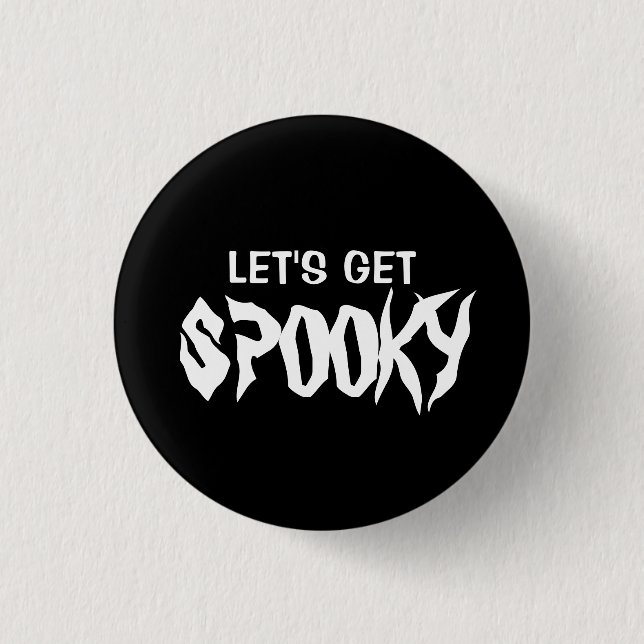 Lasst uns einen lustigen Halloween-T - Shirt bekom Button (Vorderseite)