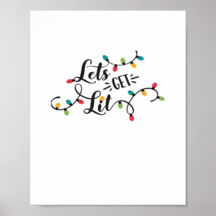 Lasst uns einen lustigen Weihnachts-Pun Classic be Poster
