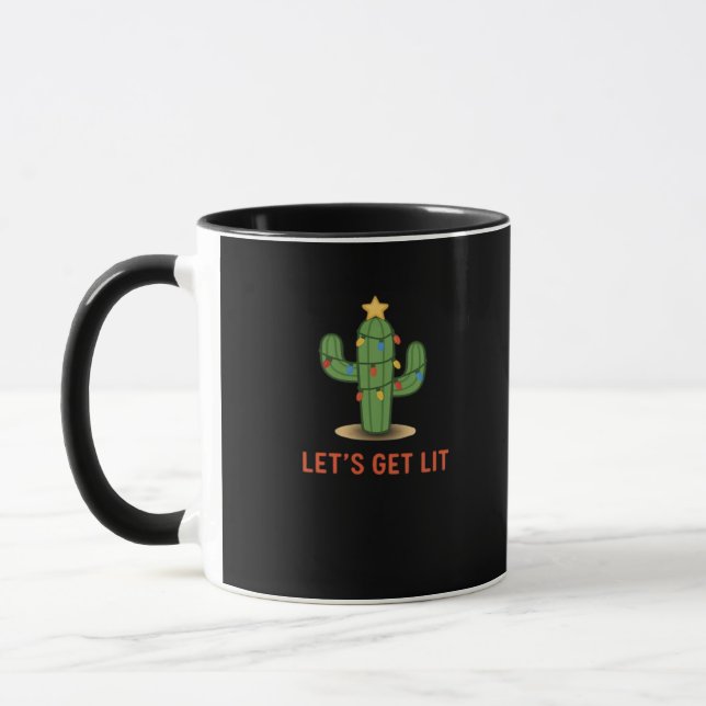 Lasst uns einen lustigen Weihnachtsklassiker bekom Tasse (Links)