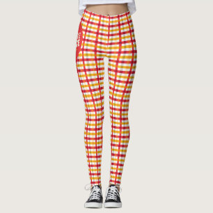 Lasst uns einen Slice-Kariert teilen Leggings