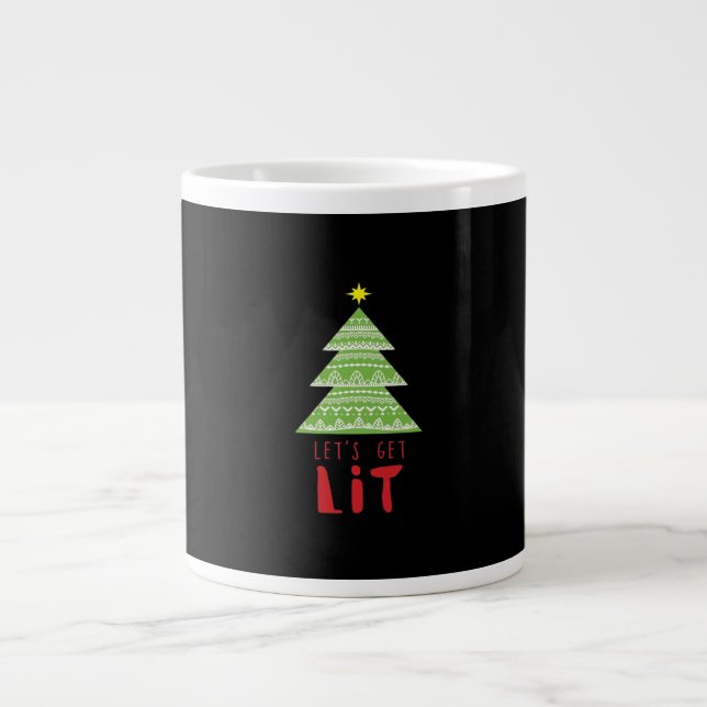 Lasst uns einfach Lit Essential Graphic Jumbo-Tasse (Vorderseite)