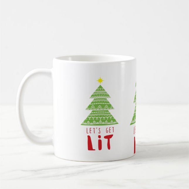 Lasst uns einfach Lit Essential Graphic Kaffeetasse (Links)