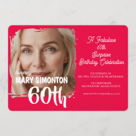 Lasst uns feiern! Eine fantastische 60er-Überrasch Einladung