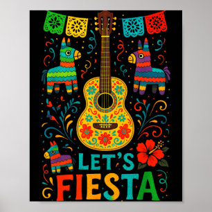 Lasst uns feiern - mexikanische Fiesta Cinco de Ma Poster