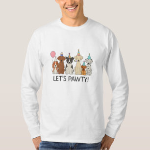 Lasst uns feiern Süße Hunde Party-Feier Hunde Lieb T-Shirt