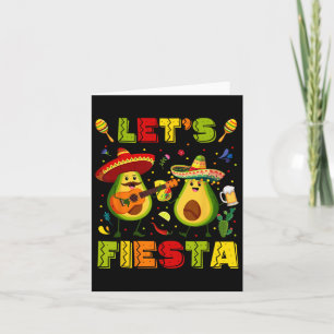 Lasst uns Fiesta Avocado und Tacos Cinco de Mayo M Karte
