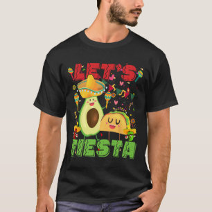 Lasst uns Fiesta Avocado und Tacos Cinco de Mayo M T-Shirt