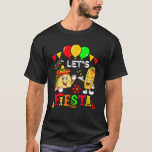 Lasst uns Fiesta-Burrito und Tacos Cinco De Mayo M T-Shirt