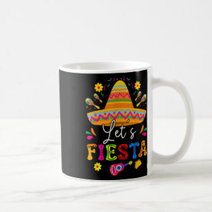Lasst uns Fiesta Cinco De Mayo Mexikanische Party Kaffeetasse
