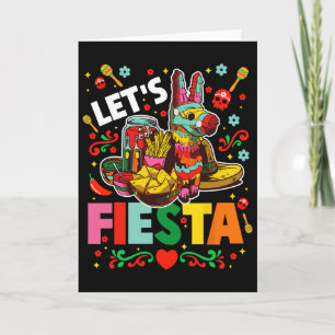 Lasst uns Fiesta Cinco De Mayo Mexikanische Party Karte