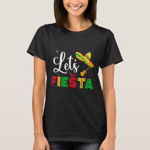 Lasst uns Fiesta Cinco De Mayo Mexikanische Party T-Shirt