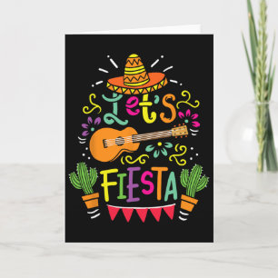 Lasst uns Fiesta Cinco De Mayo Party Lasst uns Fie Karte