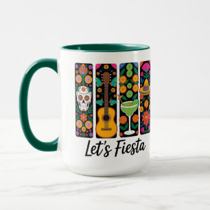 Lasst uns Fiesta Cinco De Mayo Tasse – Buntes Mexi