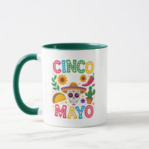 Lasst uns Fiesta Cinco De Mayo Tasse – Buntes Mexi