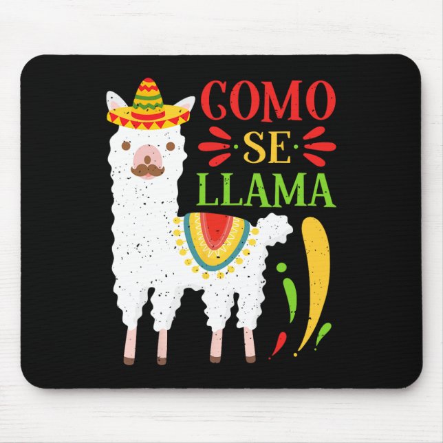 Lasst uns Fiesta Como Te Llamas Cinco De Mayo Como Mousepad (Vorne)
