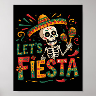 Lasst uns Fiesta feiern mexikanisch 5. Mai lustig Poster