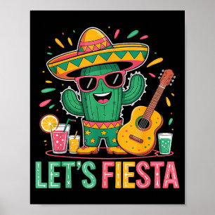 Lasst uns Fiesta feiern mexikanisch 5. Mai lustig Poster