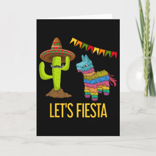 Lasst uns Fiesta machen Lustige mexikanische Party Karte