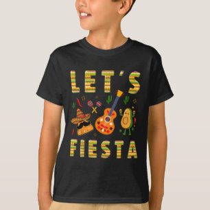 Lasst uns Fiesta Nacho Gitarre Avocado Lustig Cinc T-Shirt