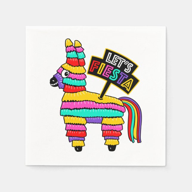 Lasst uns Fiesta Napkins Serviette (Vorderseite)