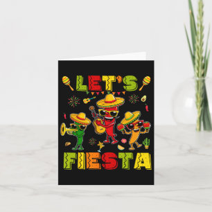 Lasst uns Fiesta Shirt Mexican Party Let's Fiesta Karte