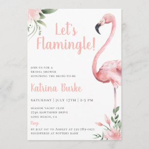 Lasst uns Flamingle-Brautparty Einladung