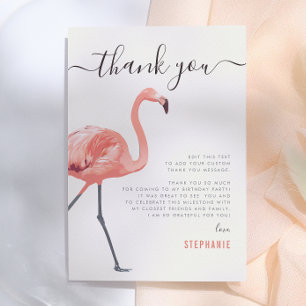 Lasst uns Flamingle   Flamingo Birthday Vielen Dan Dankeskarte
