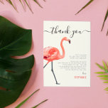 Lasst uns Flamingle | Flamingo Birthday Vielen Dan Dankeskarte<br><div class="desc">Eine Dankeschön-Karte, die zu unserem "Let's Flamingle" passt | Moderne Flamingo Geburtstagsparty" Einladung. Dieses Design zeigt "danke" in lustigen Schriftzeichen, mit einem niedlichen roten Flamingo auf einer Seite der Karte. Auf der rechten Seite gibt es eine individuelle Danksagung, die nach Ihren Wünschen bearbeitet oder gelöscht werden kann. Karten kehren zu...</div>
