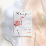 Lasst uns Flamingle | Flamingo Birthday Vielen Dan Dankeskarte<br><div class="desc">Eine Dankeschön-Karte, die zu unserem "Let's Flamingle" passt | Moderne Flamingo Geburtstagsparty" Einladung. Dieses Design zeigt "danke" in lustigen Schriftzeichen, mit einem niedlichen roten Flamingo auf einer Seite der Karte. Auf der rechten Seite gibt es eine individuelle Danksagung, die nach Ihren Wünschen bearbeitet oder gelöscht werden kann. Karten kehren zu...</div>