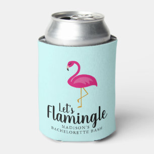 Lasst uns Flamingle Flamingo Junggeselinnen-Abschi Dosenkühler